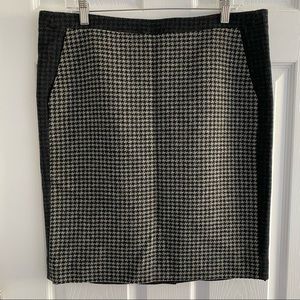 NWT J. Crew Factory Houndstooth Pencil Skirt Size 12